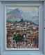 Charming Orientalist 1950. Landscape Of Morocco With Animated Village. Signed H.b.