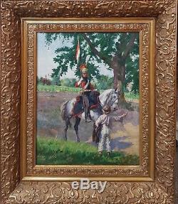 Chartier Portrait Napoleon Lancer Polish Soldier French Painting