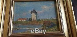 Christian Couillaud Ars Of Painting In Re Ile De Re Oil On Wood Manages 15 CM