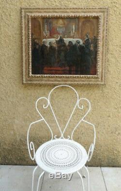 Communion Toward 1900 Grand & Beautiful Table Symbolist. Near Maurice Denis