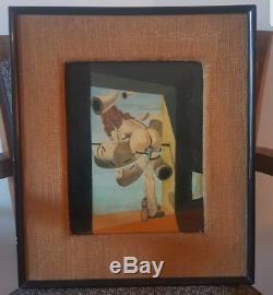 Dali Oil On Panel Of A Painting From Salvador Dali's 1954. Surrealism Dada