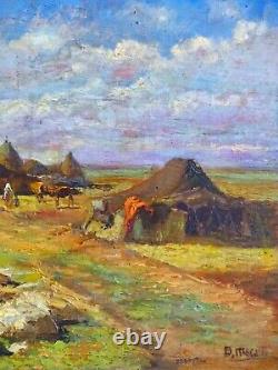 Dario Mecatti (1909-1976) - An Italian Orientalist Painter - Landscape of Tunisia