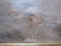 Debate-ponsan E. Oil On Wood Panel. Painter Toulouse. XIX