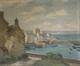 Douarnenez, Old Port, Signed Edmond Chauvet, Brittany, 20th-century Seascape, Finist&egrave;re