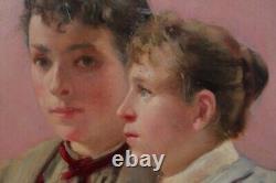 Double portrait of women 1894 D. Lubin XIX-XXth