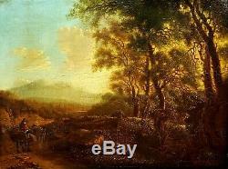 Dutch Landscape. Oil On Table. Atrib. Jan Both. Holland. XVII Century