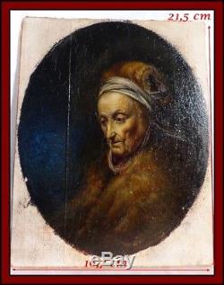 Dutch School Nineteenth Oil On Wood Portrait Of A Woman Gerard Doug 17th