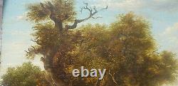 Dutch School Of XVIII Oil On Wood Follower Jacob Van Ruysdael