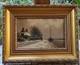 Dutch Signed Painting In Superb Condition, Oil On Panel Wood Frame 40x31cm