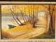 Étienne Buffet. Autumn Landscape. Oil Painting On Wooden Panel