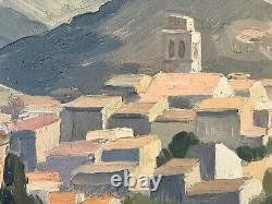 Edmond Chauvet 1903-1969 Provencal landscape oil on wood 41x35 cm