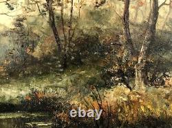 Edmond Le Trouit Langotière (1901-1978), Underwood Landscape. Oil on Canvas