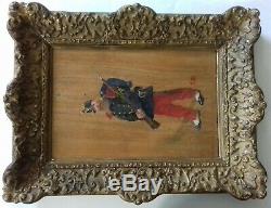 Edouard Detaille (1848-1912) Soldier, Fantassin Ca 1870 Framed Oil On Wood