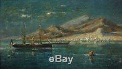 Edouard Manduau, 1855, French Navy In Aden, Steamers, Cote 2.000 Euros