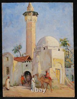 Édouard Richard Orientalist Painting Mosque North Africa Algeria Orientalism