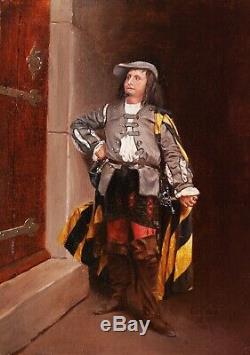 Edouard Toudouze Picture Portrait Gentleman Musketeer Soldier Sword Suit