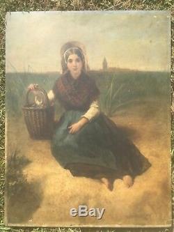 Eeckhout, Victor (1821-1879) Oil Painting Painting On Panel XIX