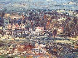 Emeric Vagh Weinmann Painting Hsp 40/50 Southern Landscape 12f Impressionism