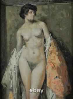Emile Baes, 1879-1954, Young Woman, Nude Draped, 1929, Odds Up To 17,000 Euros