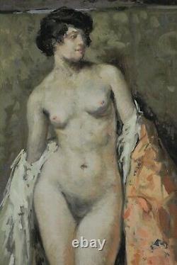 Emile Baes, 1879-1954, Young Woman, Nude Draped, 1929, Odds Up To 17,000 Euros