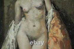 Emile Baes, 1879-1954, Young Woman, Nude Draped, 1929, Odds Up To 17,000 Euros