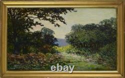 Émile Demé 19th/20th Century. Cornel Wood near Tarbes