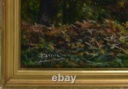 Émile Demé 19th/20th Century. Cornel Wood near Tarbes