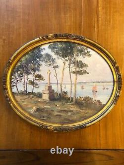 Emile Gauffriaud Bretagne 2 Paintings On Wood Panel