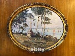 Emile Gauffriaud Bretagne 2 Paintings On Wood Panel