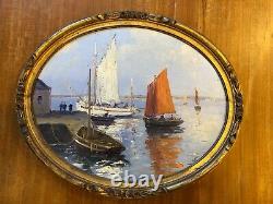 Emile Gauffriaud Bretagne 2 Paintings On Wood Panel