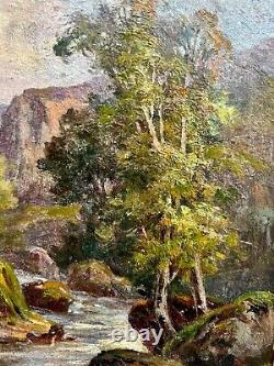 Ernest Reculon-dupont (1861-) Creuse Landscape To The River Hsp 26.5 X 17.5