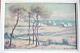 Etienne Bouillé 1858-1933 Oil Painting On Wood Lande De Ploumanach