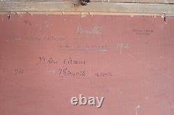 Etienne Bouillé 1858-1933 oil painting on wood Lande de Ploumanach