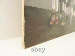 Etienne Chavance (xx) 05/07 Gurs, Oil On Wood Expressionism School Of Paris