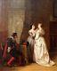 Eugène Accard, The Offered Necklace, Painting, Painting, Troubadour, Louis Xiii