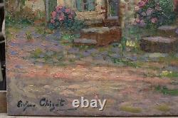 Eugène CHIGOT (1860-1923). House and Flowering Garden