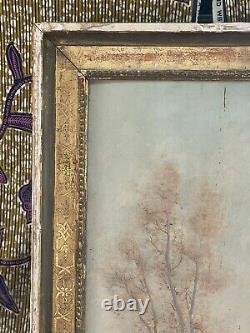 Eugène Camille Lambert (1871-1948) Oil on wood Signed Landscape 1911
