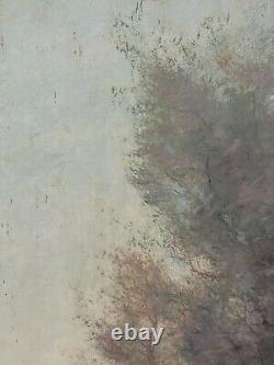 Eugène Camille Lambert (1871-1948) Oil on wood Signed Landscape 1911