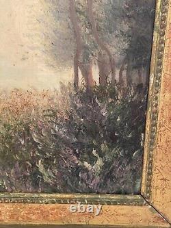 Eugène Camille Lambert (1871-1948) Oil on wood Signed Landscape 1911