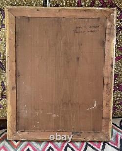 Eugène Camille Lambert (1871-1948) Oil on wood Signed Landscape 1911