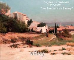 Eugene De Barberiis 1857-1937. Beautiful Impressionism & Animated Landscape Of Provence