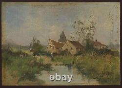 Eugene Galien Laloue Oil On Panel Wood Signed Handsigned Oil On Wood Panel