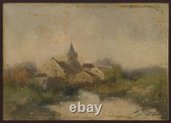 Eugene Galien Laloue Oil on Wood Panel Signed