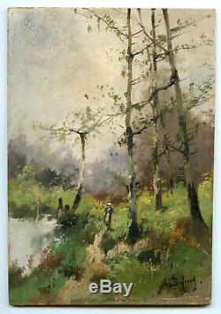 Eugene Galien-laloue Oil On Panel Signed L. Dupuis Handsigned Oil On Wood