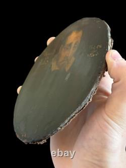 Exceptional Miniature on Wood Depicting Bernard De Palissy & Dated 1540
