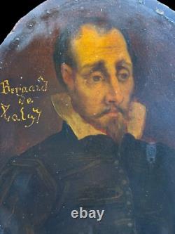 Exceptional Miniature on Wood Depicting Bernard De Palissy & Dated 1540