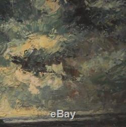 Exceptional Painting Oil On Panel Impressionniste French Signed