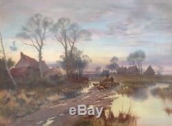 Félix Planquette Painting 1930 Painting Herd Landscape Of Autome In Normandy ++