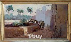 Fernand Van Den Bussche 1892-1975. Very Large & Luminous Orientalist Painting