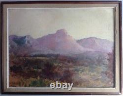 Filippini Francesco Italian Impressionist Table 19th Oil Landscape Mountain